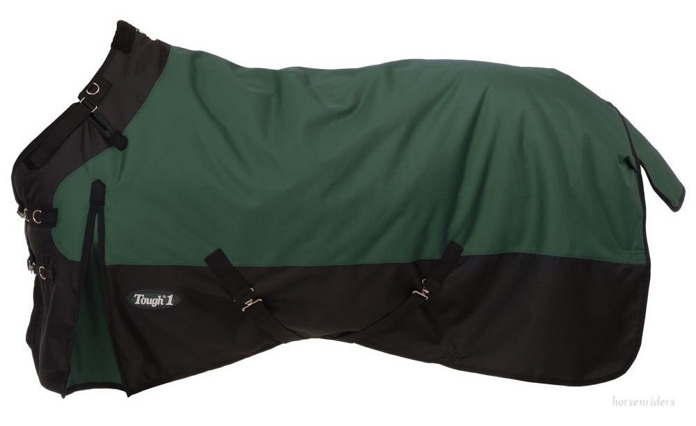 Winter Horse Turnout Blanket -1200D - Snuggit Neck- HUNTER GREEN - 69"to 84"