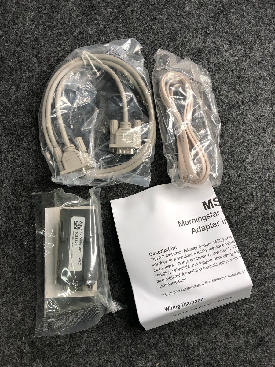 🔥New In Box🔥 Morningstar MSC PC Meterbus Adapter  RS-232 / RJ-11