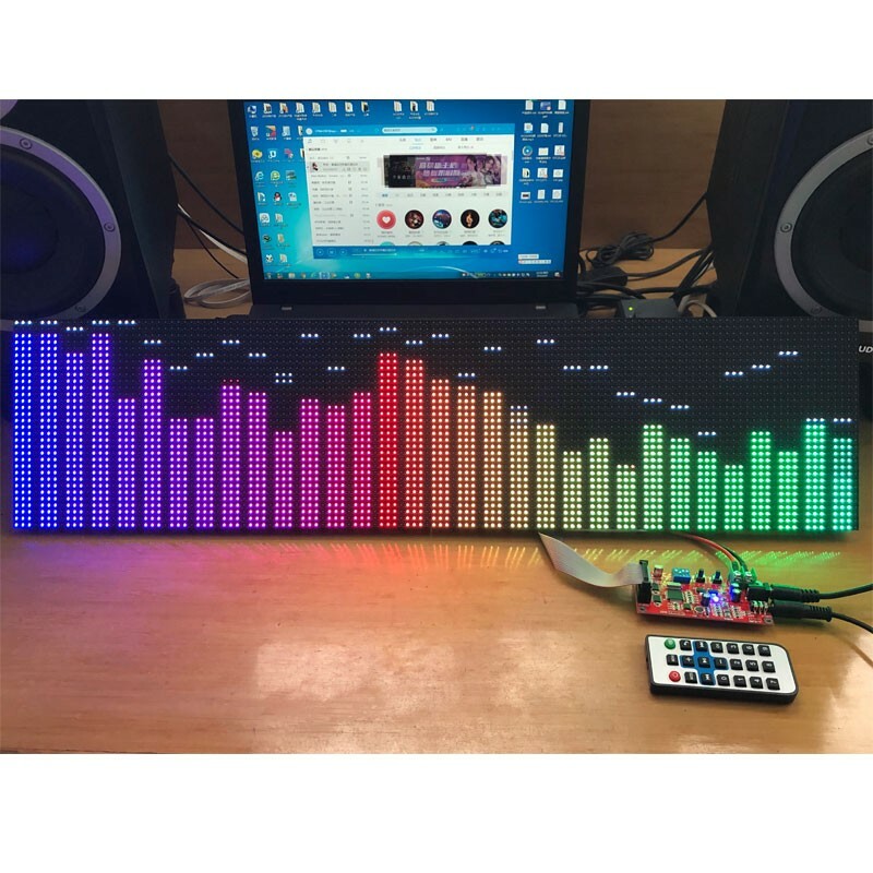 RGB Sound Control Music Spectrum Display Rhythm Light 2*P5 Controller Board ICY