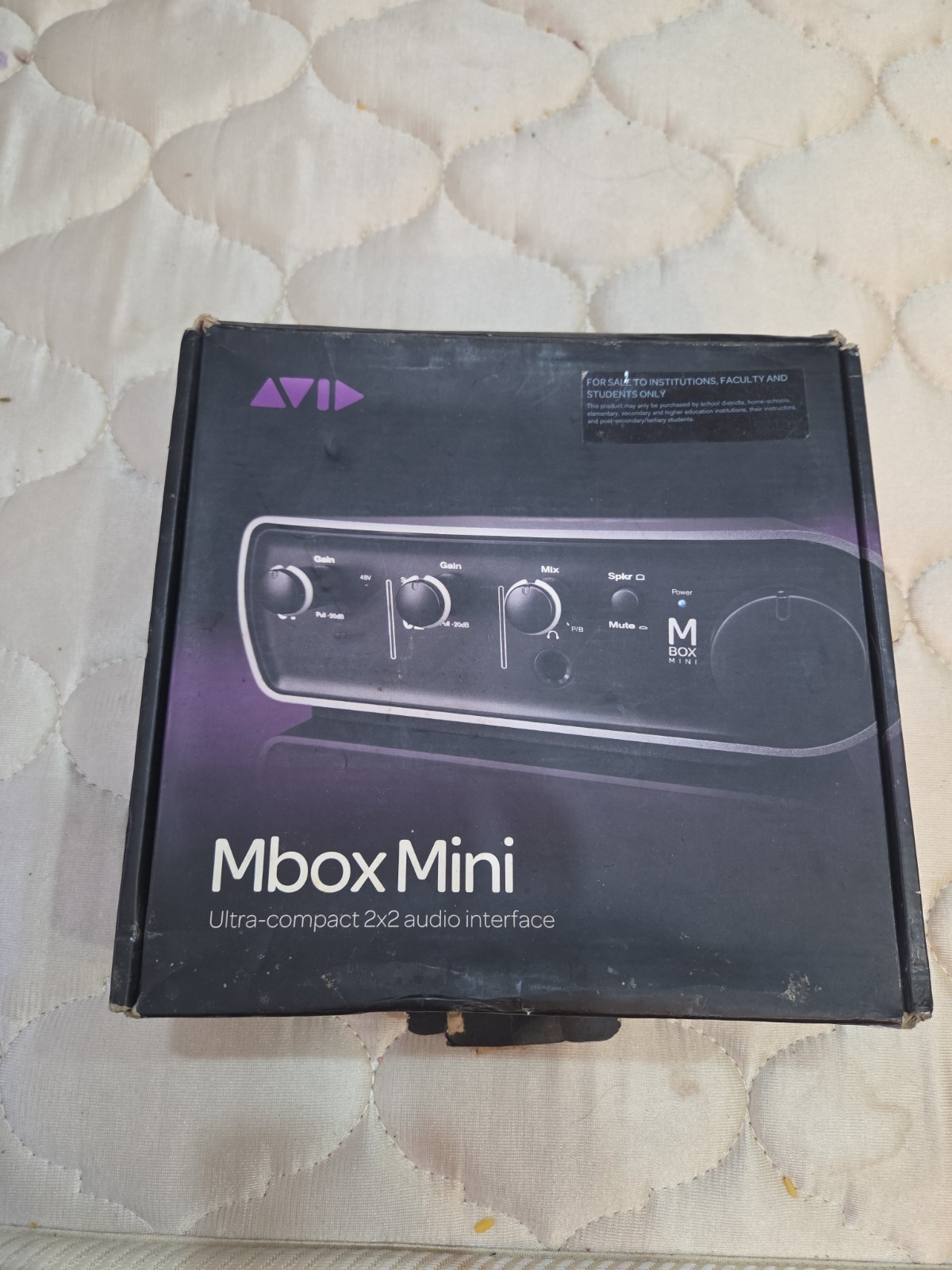 Avid Mbox Mini USB Ultra Compact 2x2 Audio Interface