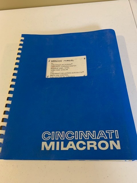 Cincinatti Milacron Service Manual for Centurin Turning Center