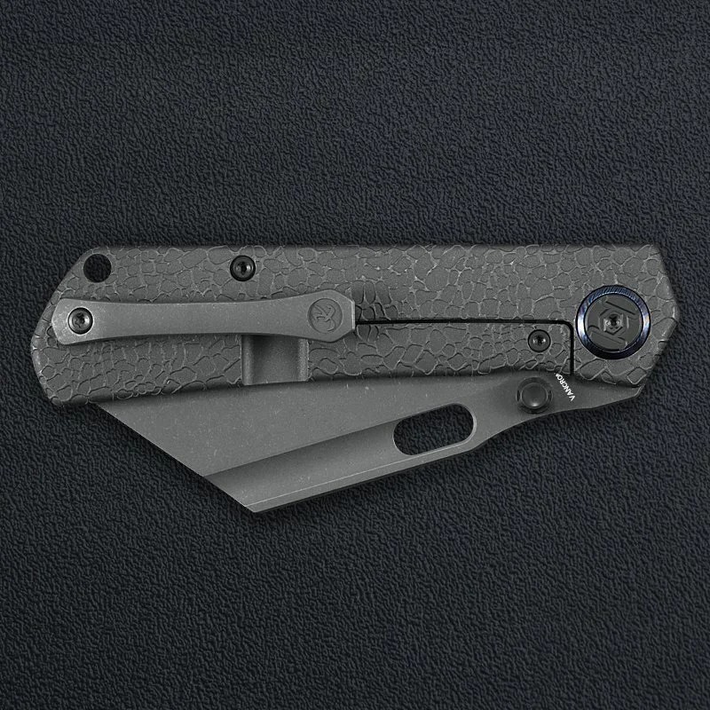 Kunwu Knives Cochise Folding Knife 3.5" VANCRON Steel Blade Titanium Handle