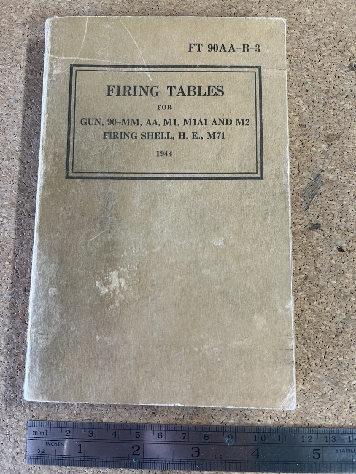 WWII Army Manual - Firing Tables 90mm AA