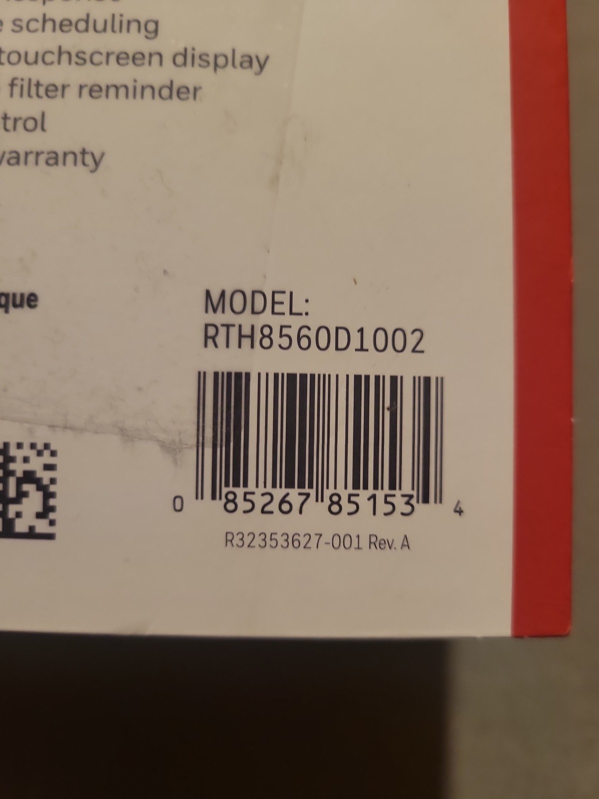 HONEYWELL HOME T5 Programmable TOUCHSCREEN Thermostat RTH8560D