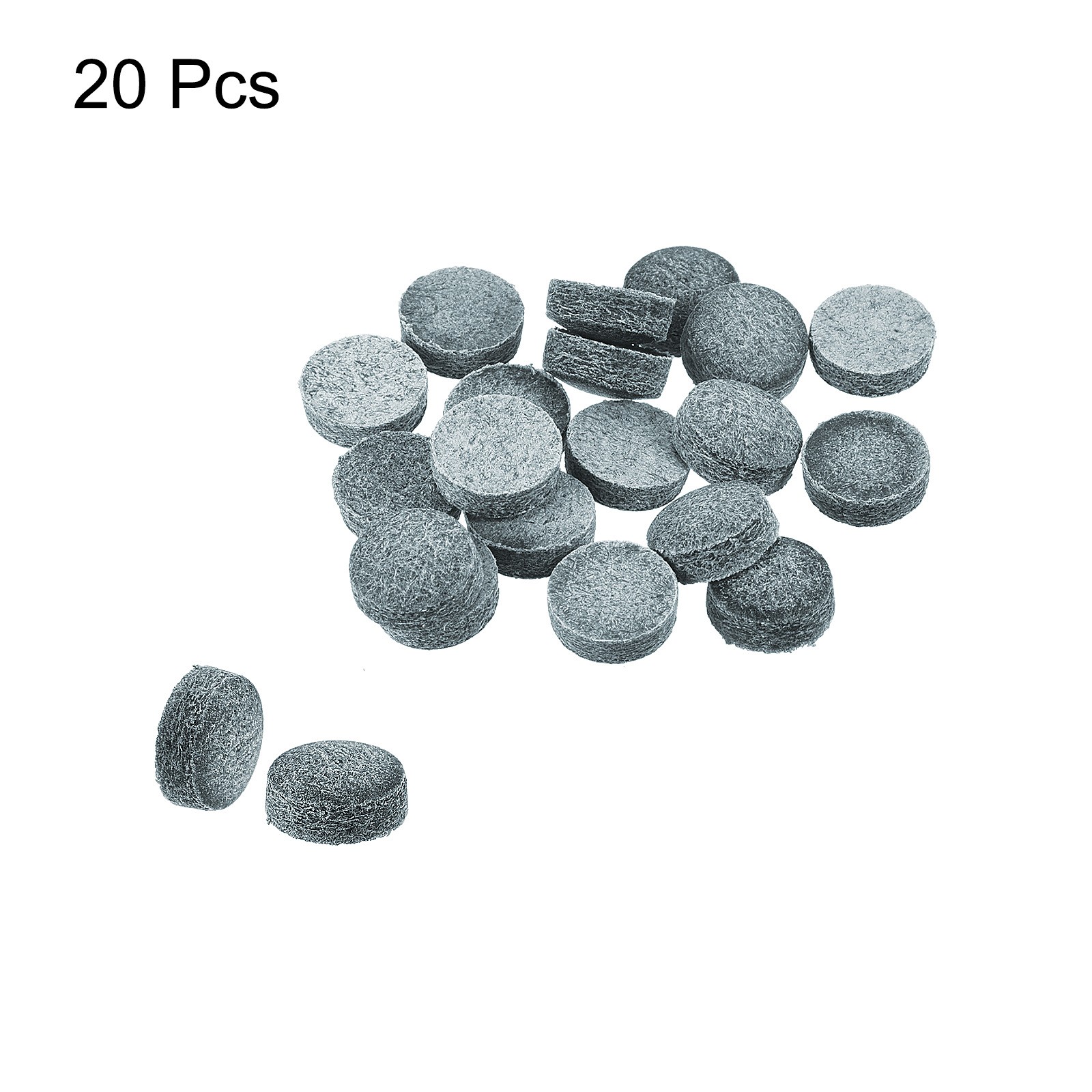 11mm Billiard Slide Stick Tips, 20pcs Replacement Tips, Grey