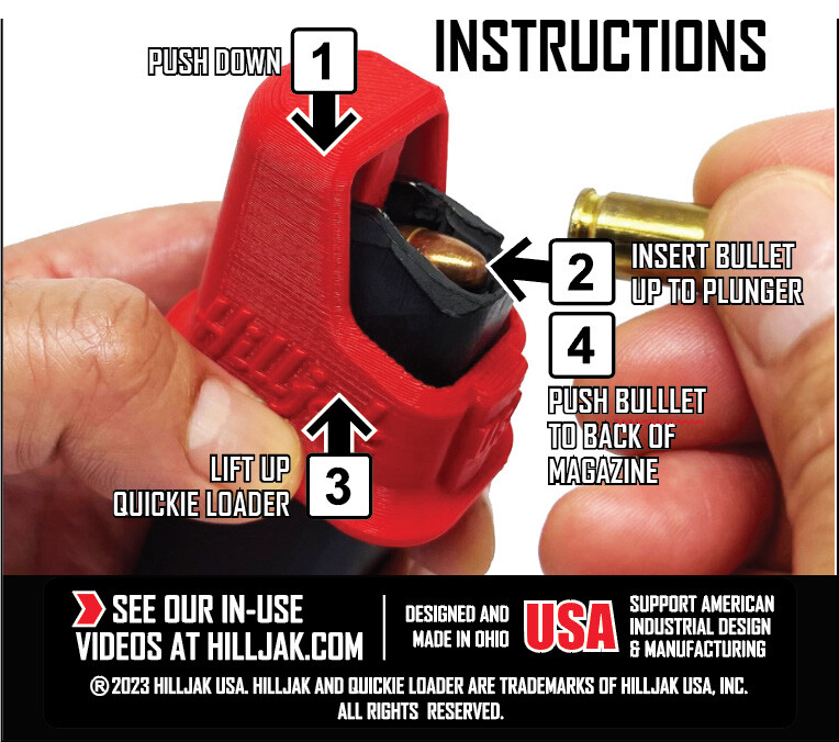SCCY CPX-1, CPX-2 Magazine Speed Loader, Quickie Loader QL9Y