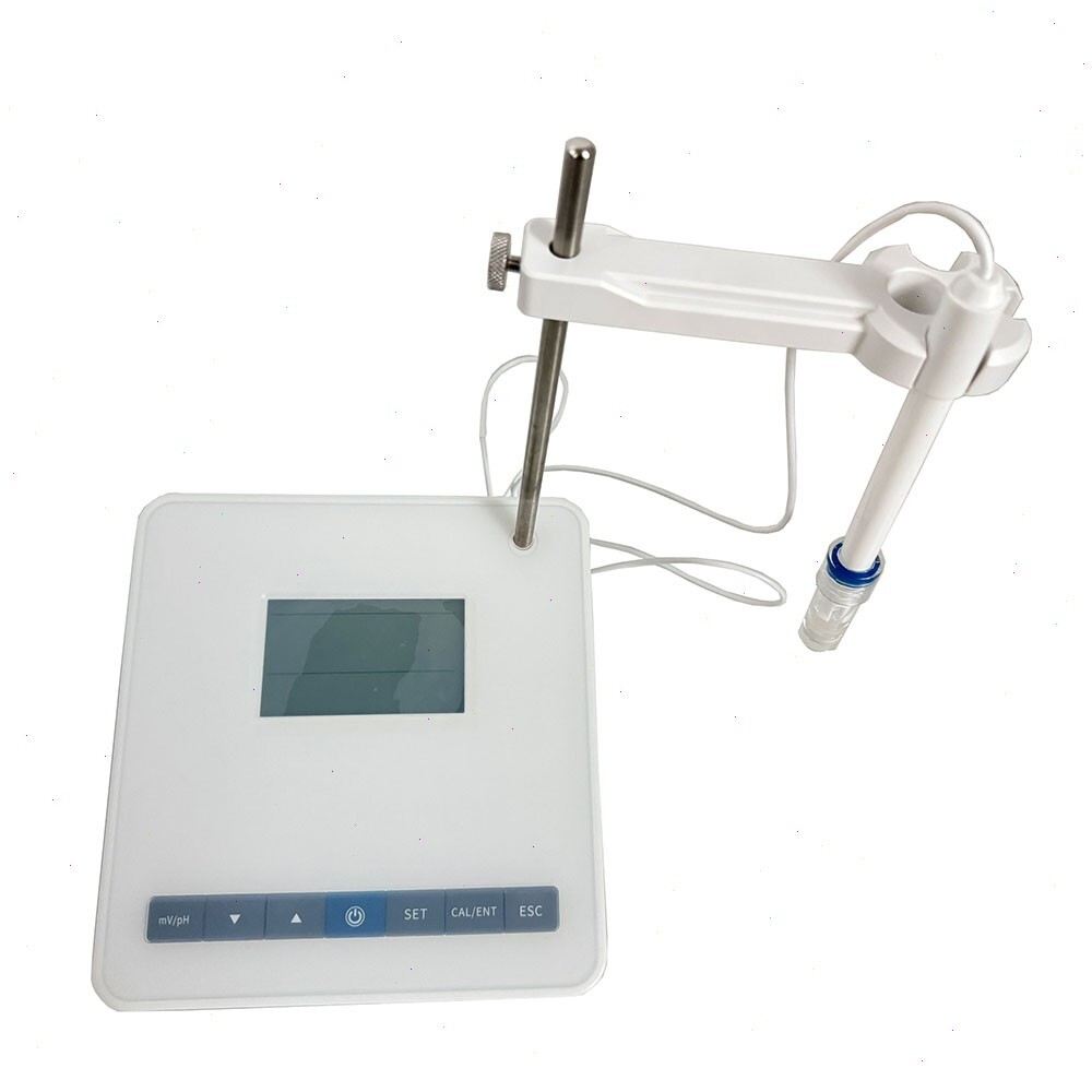 Benchtop PH Meter with PH Buffer Powder 2 Ponit Calibration E-201-C Electrode
