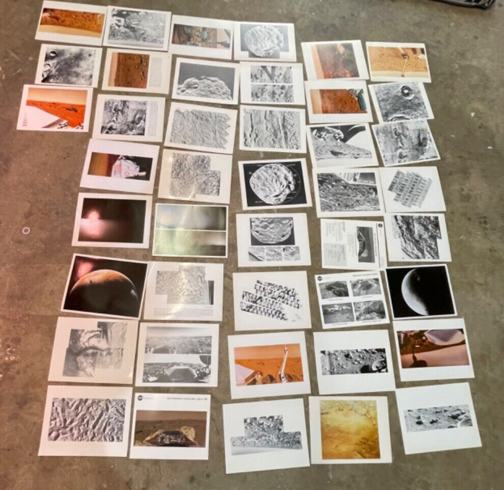 43 NASA Space Mars Employee Photo Cards ALL DIFFERENT PRINTS Viking  JPL 5890