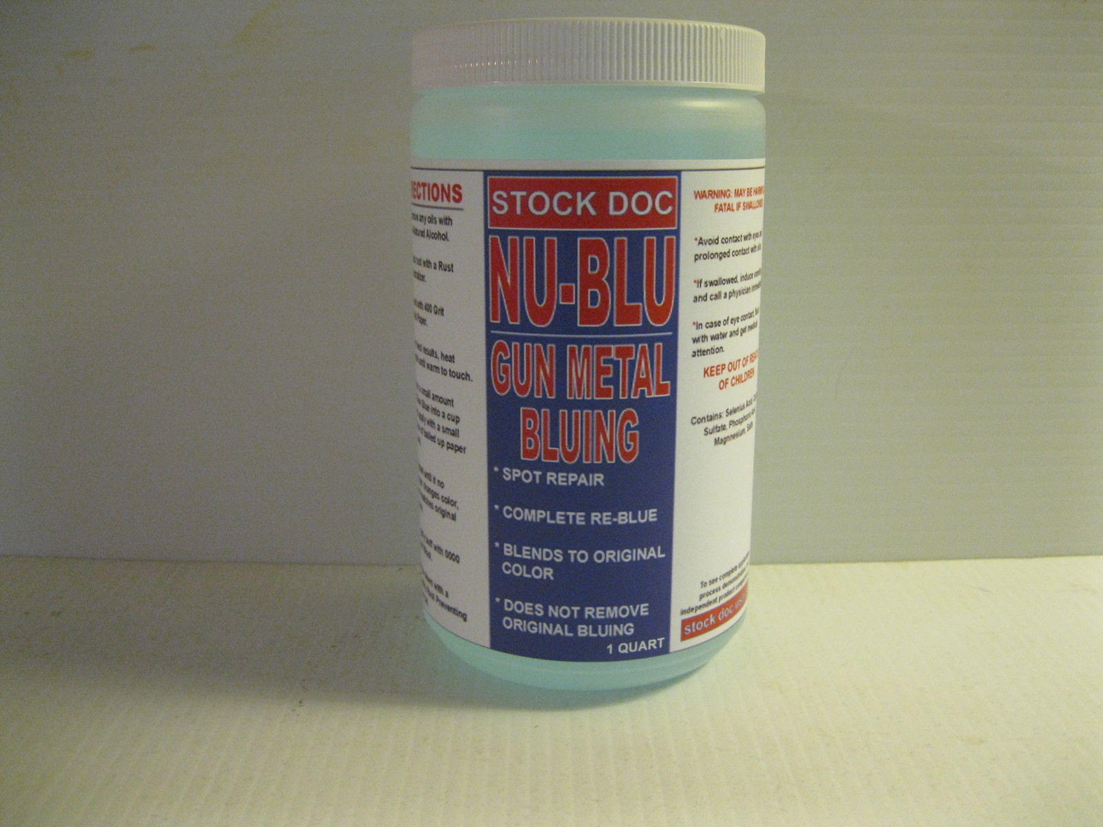 NU-BLU GUN METAL BLUING 1 QUART