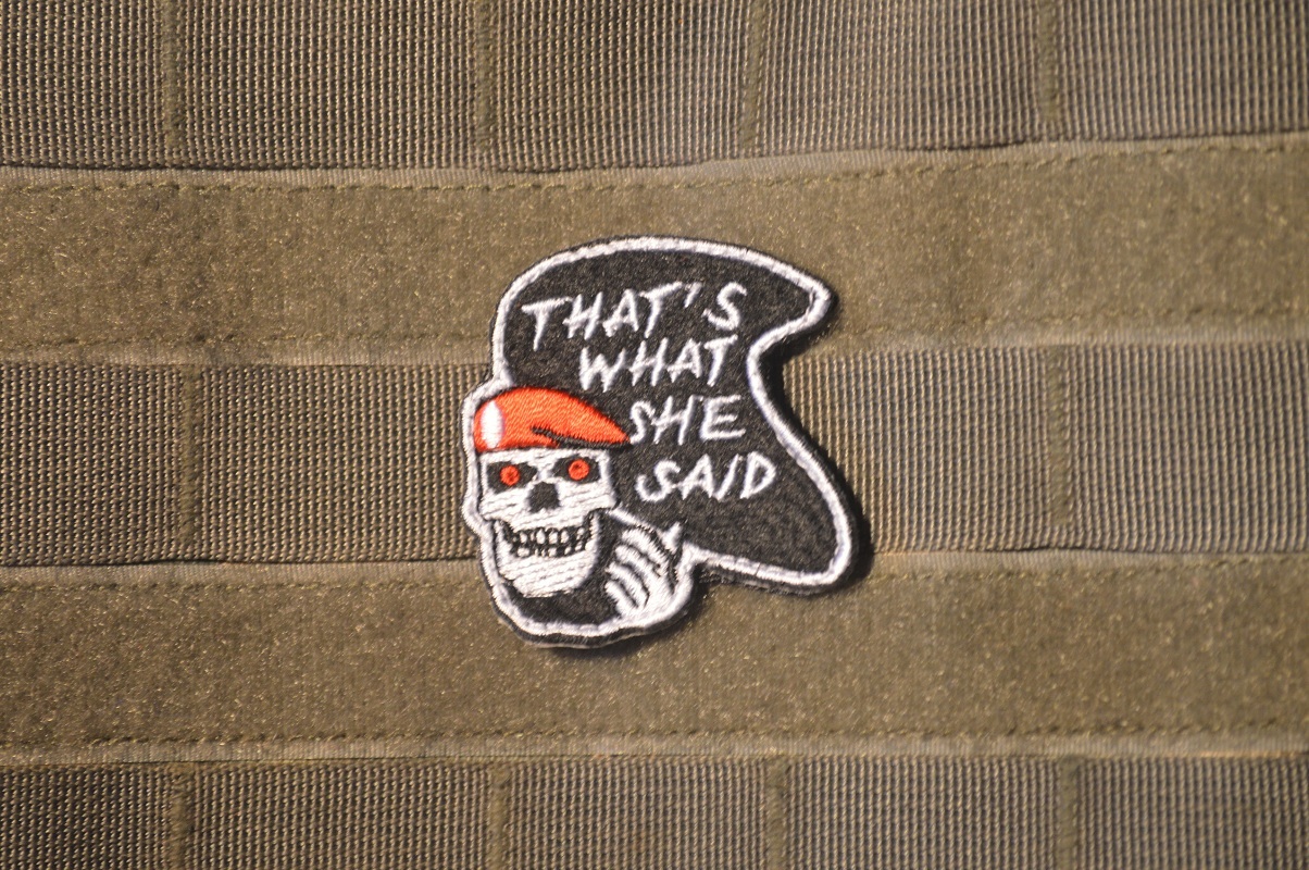 Joint Special Operations Task Force JSOTF-A velkrö 2-TAB: ZOMBIE Red BERET SKULL