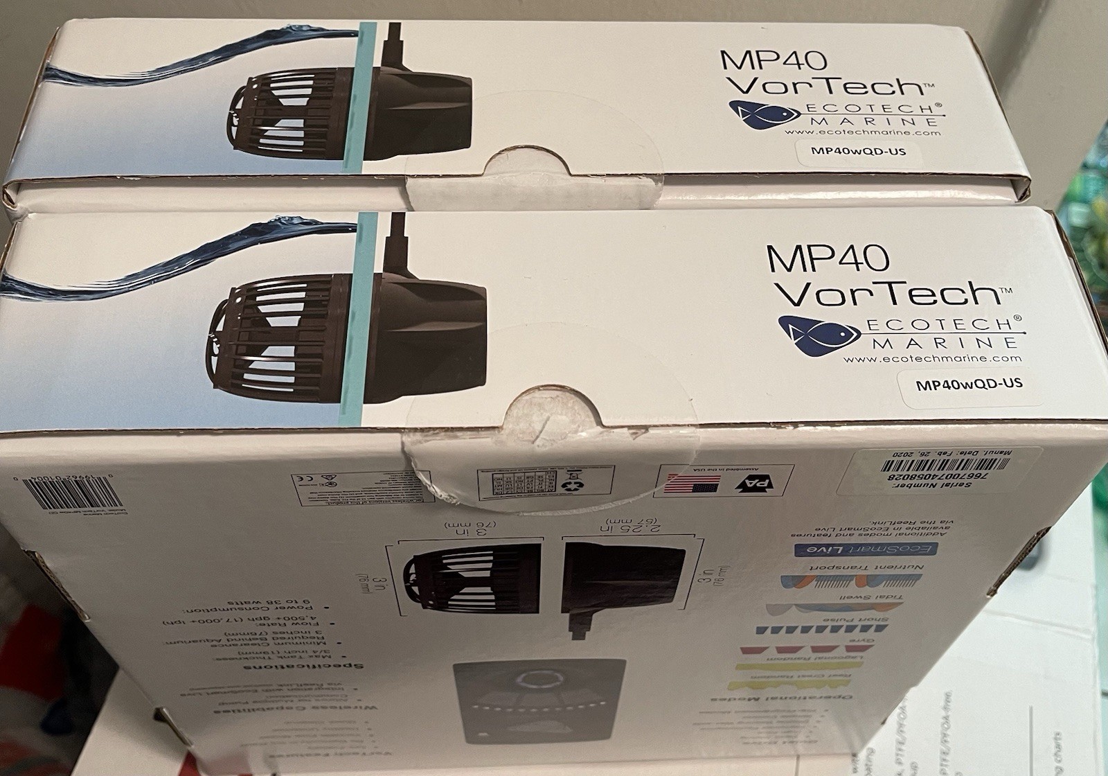 2 Brand New Ecotech Mp40 Never Used Not Mobius