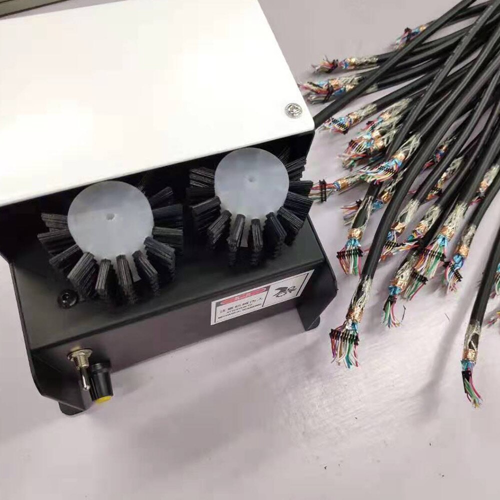 Shielding Wire Brush Thread Twisting Machine Multicore Wire Screwing Wire Machin