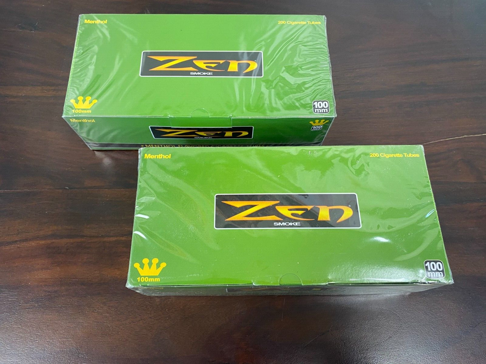ZEN Menthol 100 mm Cigarette Tubes 2 Boxes (200 Count Each)Ships In Box
