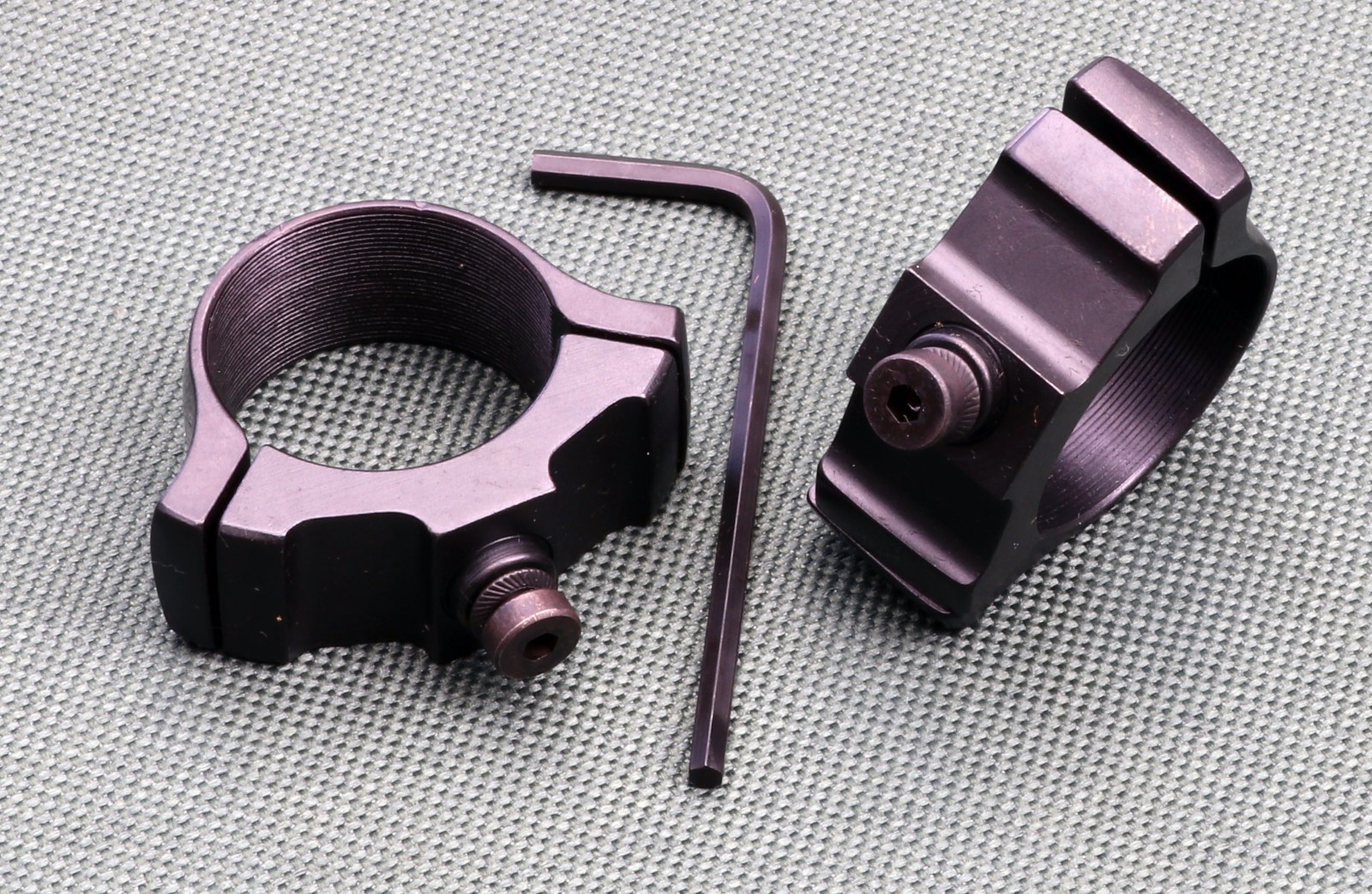 CZ452, CZ455, CZ457 rifle scope mounts, 1 inch rings and bases, STEEL MATTE.