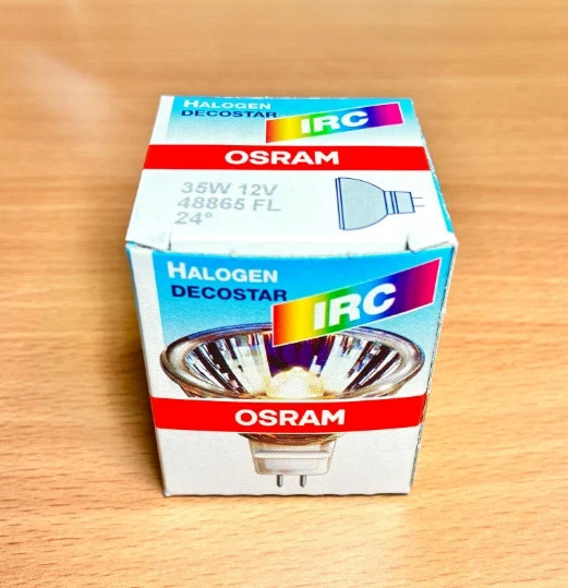 OSRAM 35W MR16 DECOSTAR IRC 12V Bi-Pin GU5.3 24° (48865 FL)