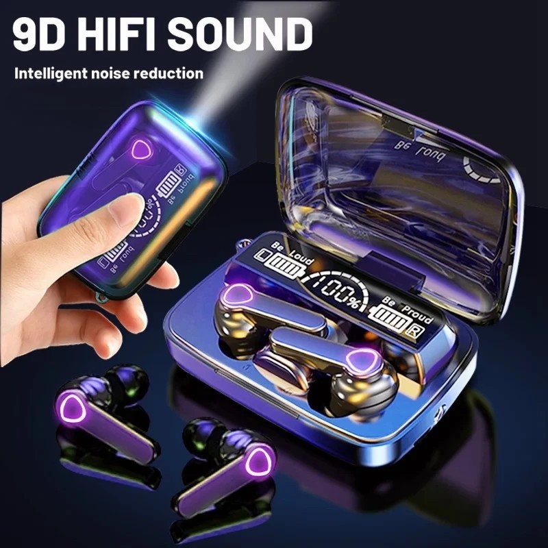 Original M19 Bluetooth Headset Wireless In-Ear Sports Intelligente Touch Led