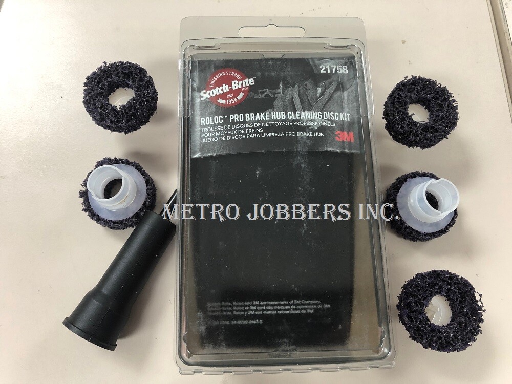 3M 21758 Scotch Brite Roloc Brake Hub Cleaning Disc Kit Replaces 7547 07547