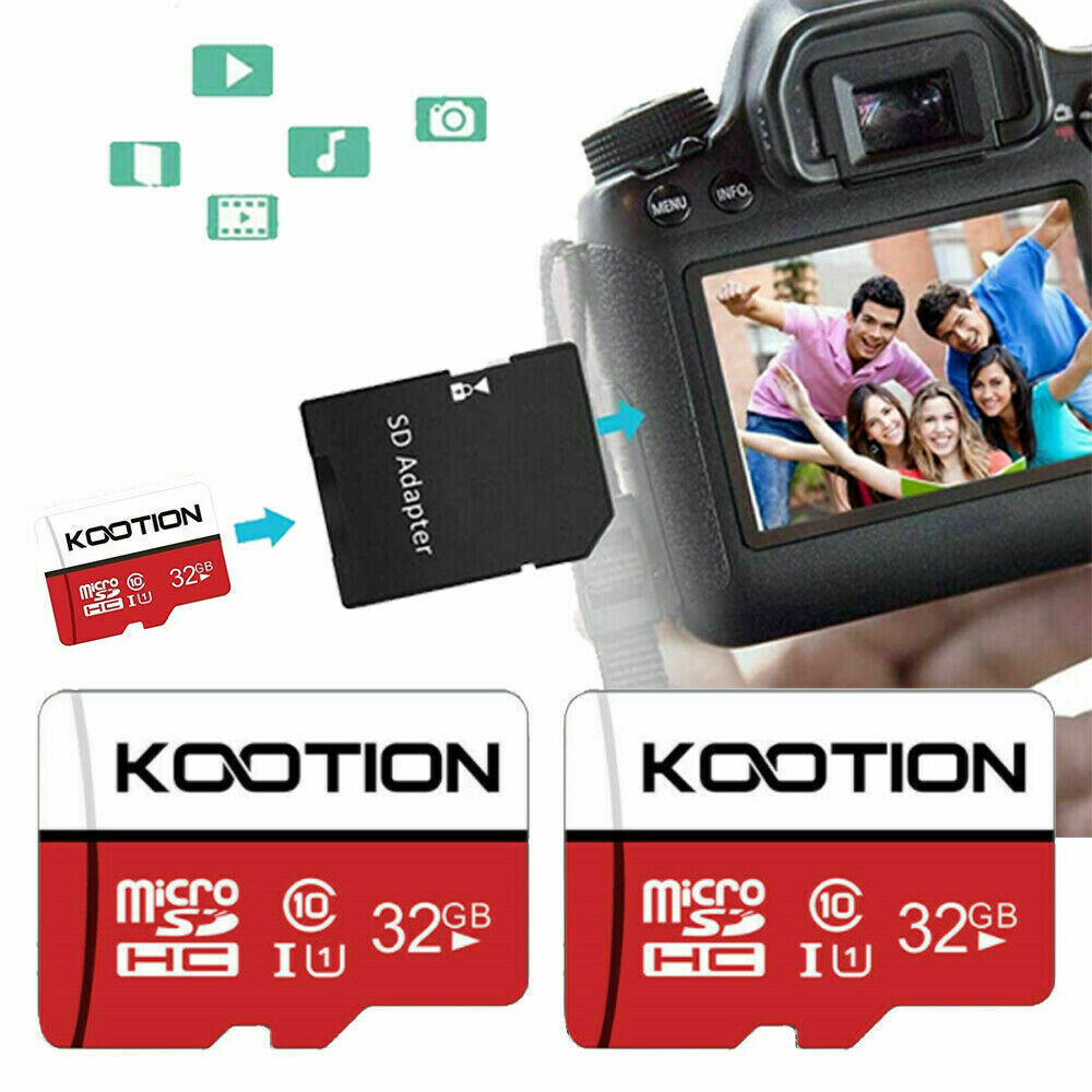 2 Pack 32GB Micro SD TF Card Class 10 UHS-I SDHC Memory Cards For Cameras Phone