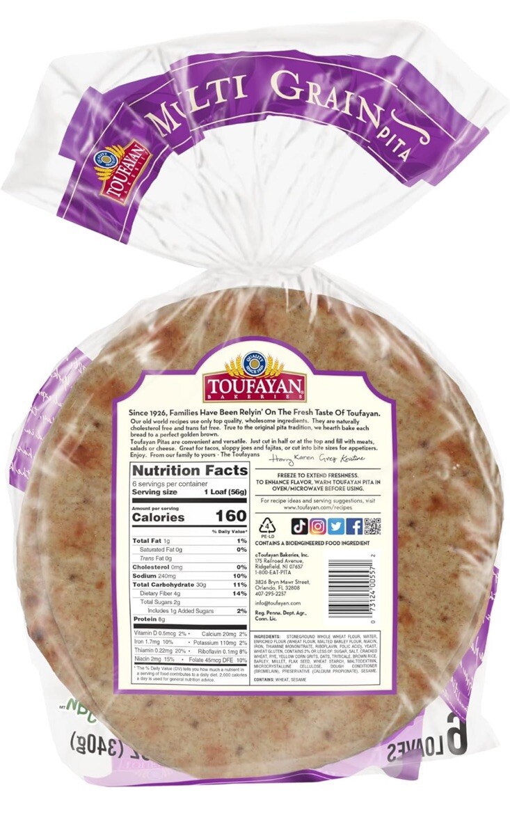 Pita Bread Multi Grain (3 Pack)