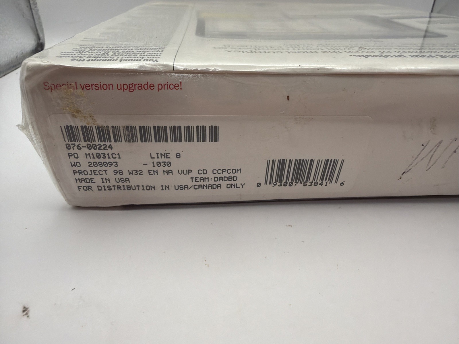 Microsoft Project 98 Upgrade - Project Management Software Brand New Sealed