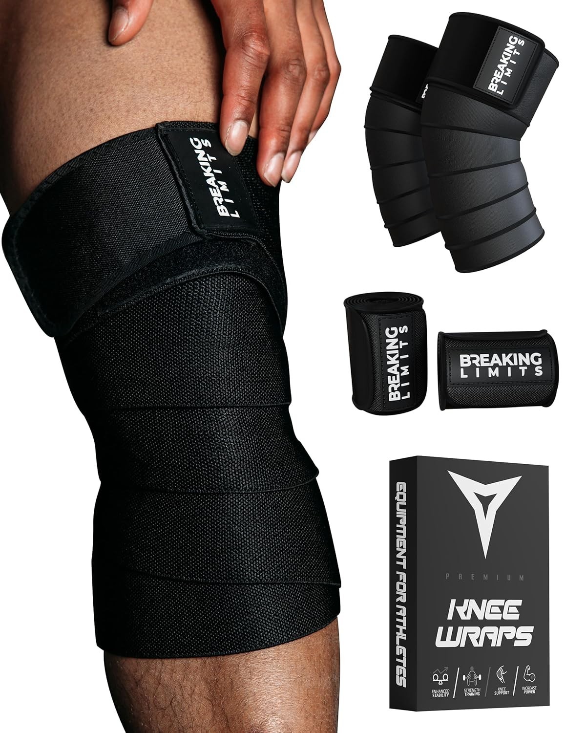 Rodilleras Para Gym Levantamiento D Pesas Gimnasio Halterofilia Soporte Pression