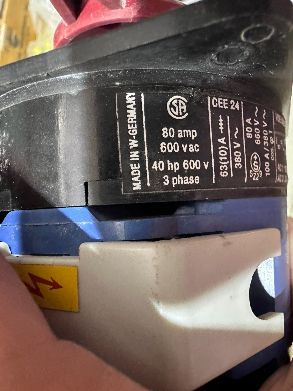 KRAUS & NAIMER Rotary Switch C80, VDE 0660-1/BS 5419