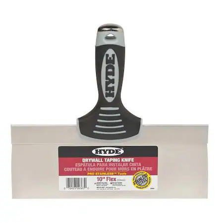 Hyde 09363 Taping Knife, Flexible, 10", Ss