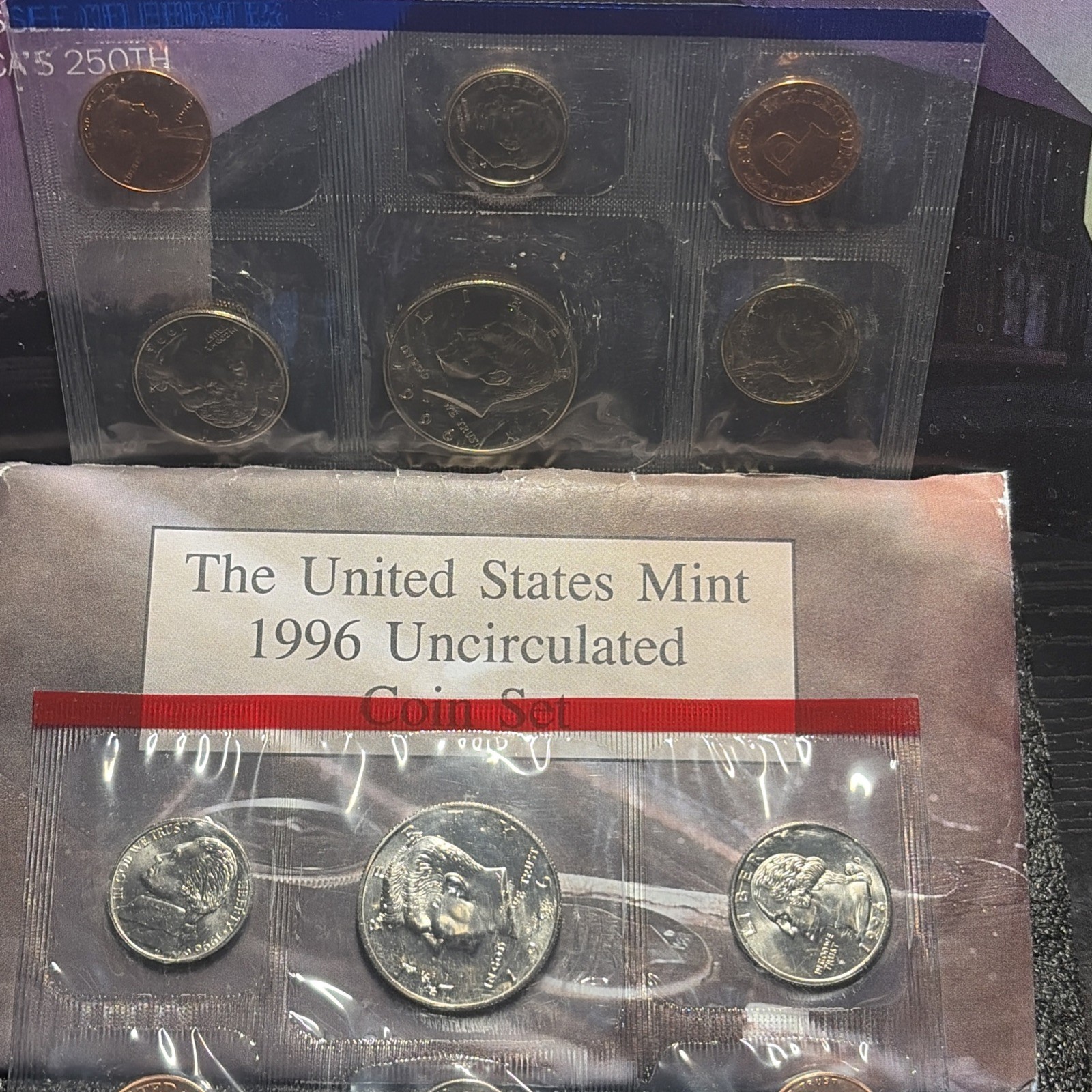 1996 P & D US Mint 10 Coin Uncirculated Set In OGP