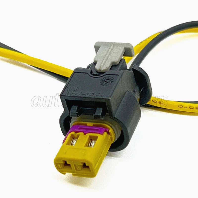 4F0973702A For VW Audi 2 Pin Female Connector Plug Harness Wires 4F0 973 702A