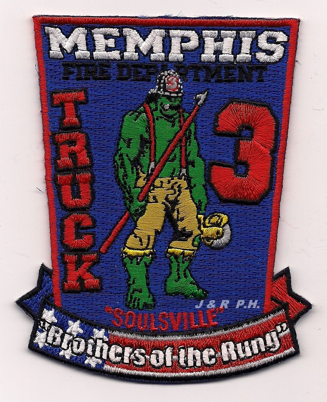 Memphis  Truck-3 "Soulsville", Tennessee (3.25" x 4" size) fire patch