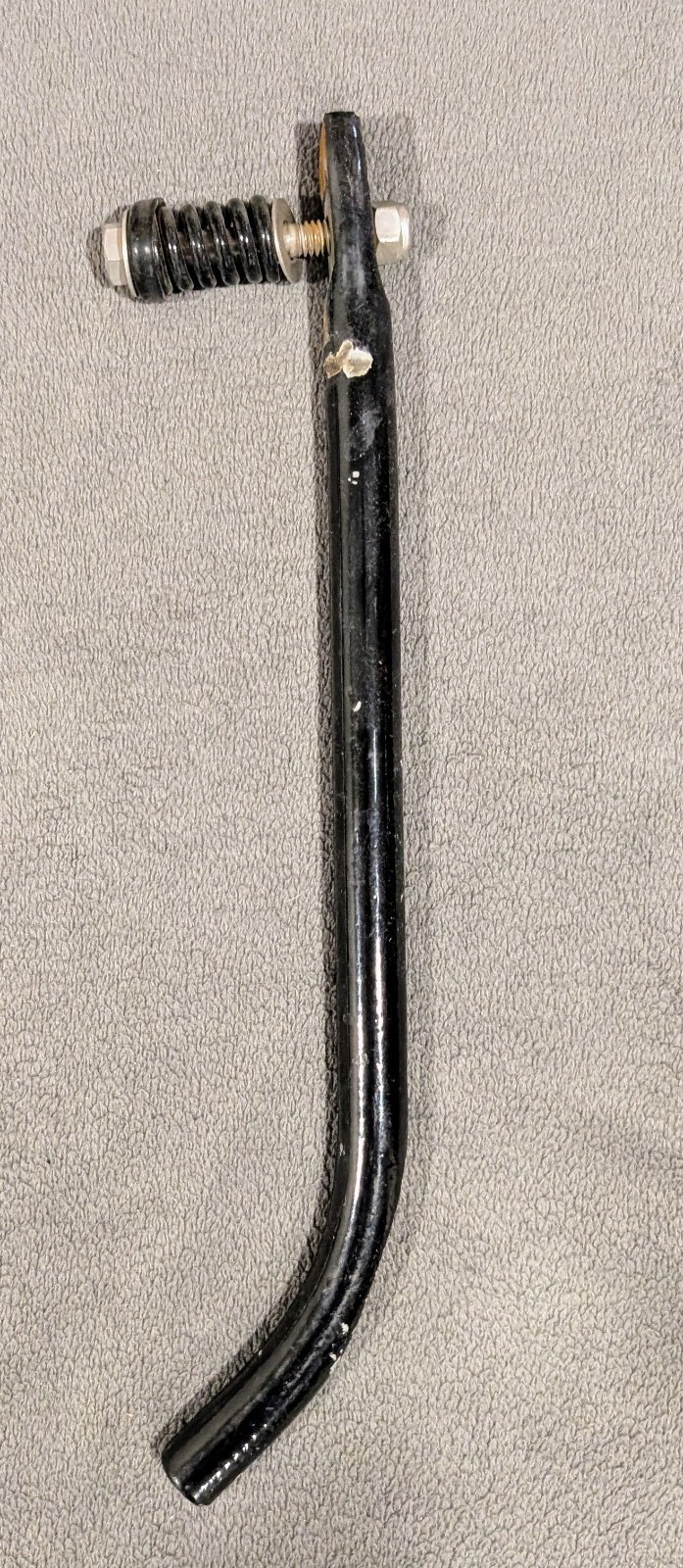 Motorcycle or Bicycle Kickstand Side Stand Arm 12 Inch Black Metal Used