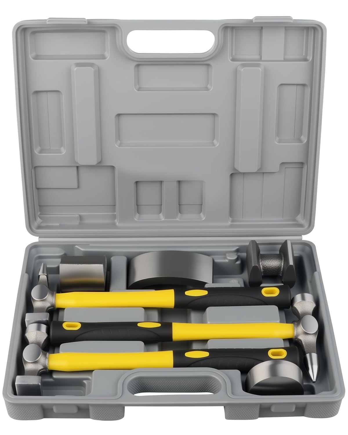 DAYUAN 7Pcs Auto Body Repair Kit, Craft Panel Beating Hammer and Dolly Set Ha...