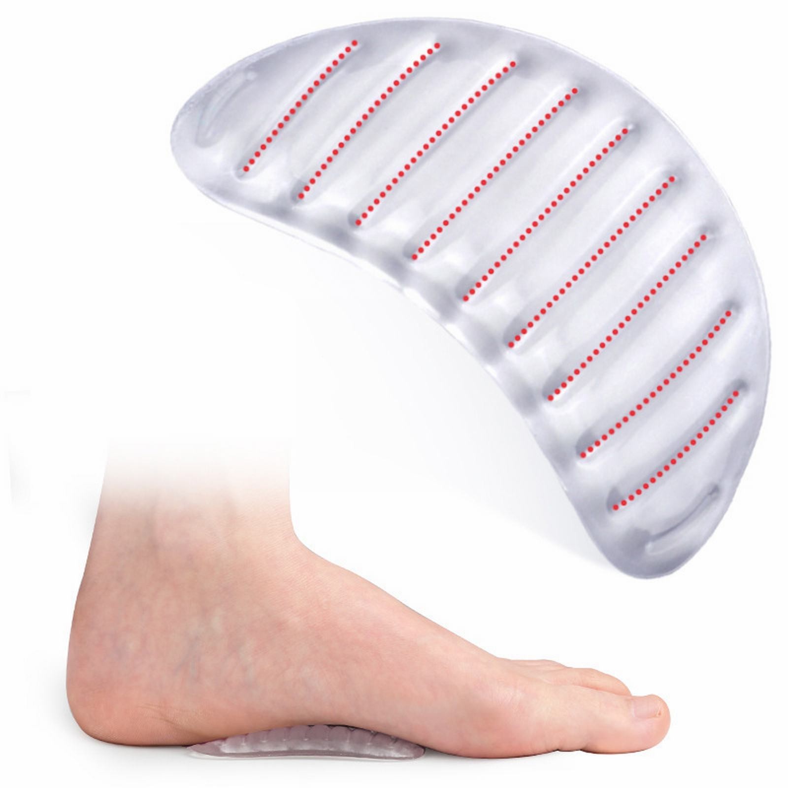 Foot Arch Support Shoe Inserts Self Adhesive Heel Cushion for Plantar Fasciitis