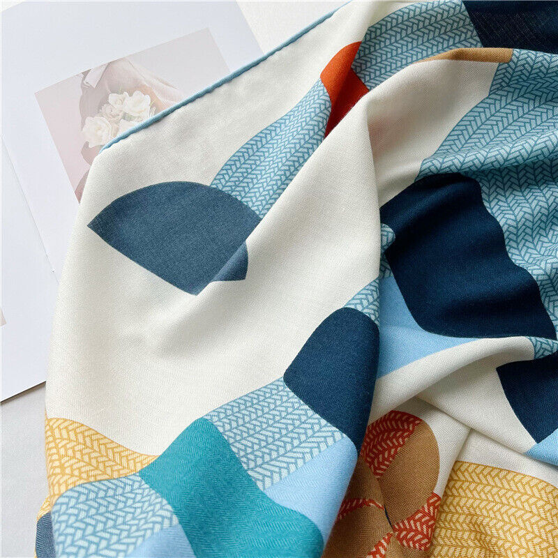 2023 70% Cashmere & 30% Silk Wrap Stole Scarf Fashion Square Shawl Bandanna 53"