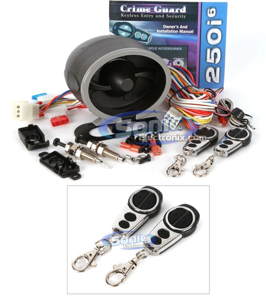 Omega Crime Guard CG-250i6 Car Alarm Keyless Entry & Security