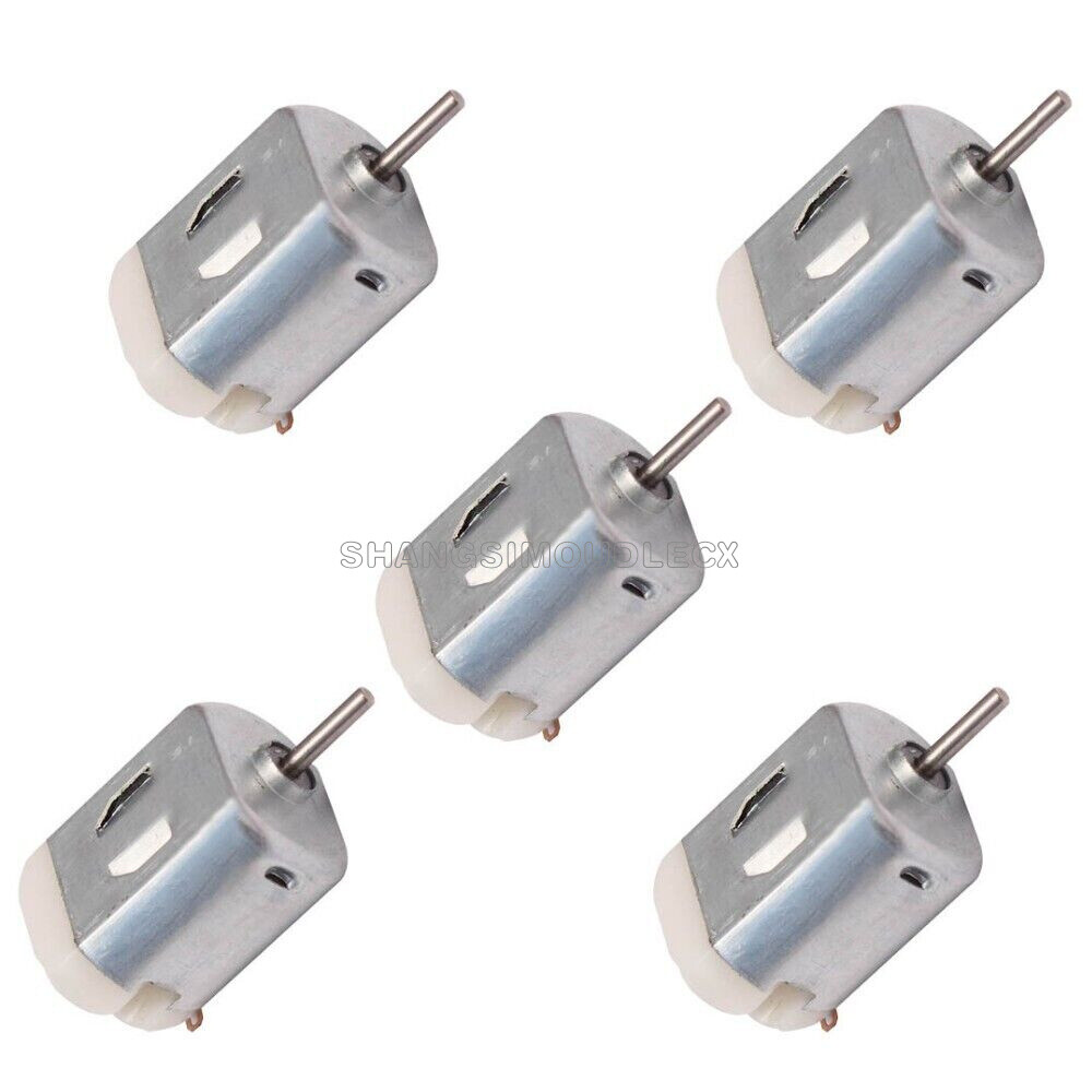 5PCS R130 motor type 130 hobby micro motors 3-6V DC 0.35-0.4A 8000 RPM NEW