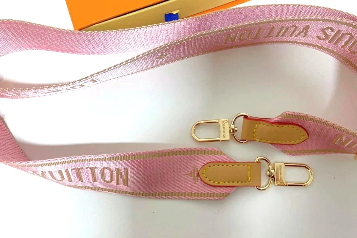 Louis Vuitton Shoulder Strap Adjustable Crossbody Shoulder Replacement Pink