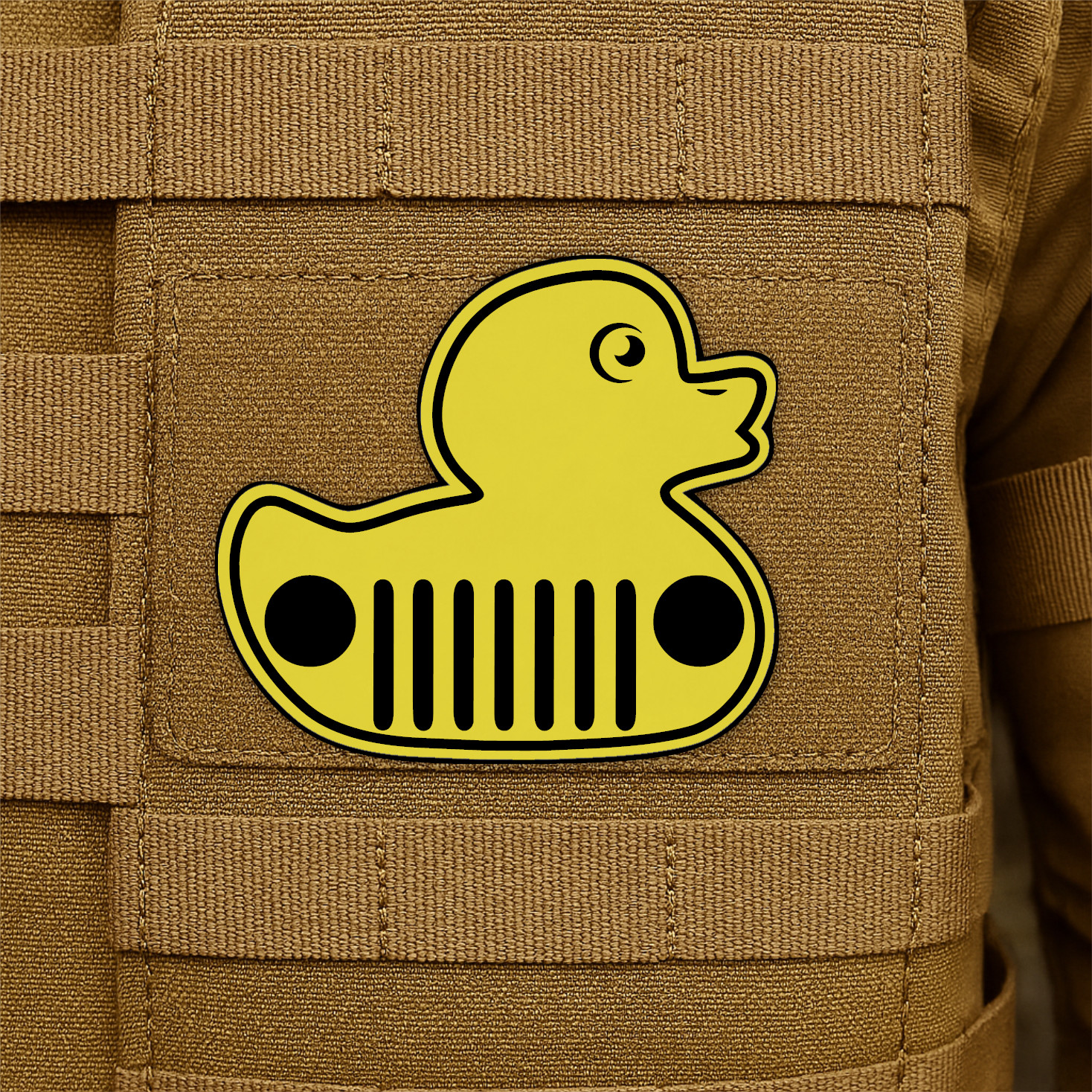 Duck Jeep Style Funny Morale Patch - 2.5" x 2.25" Plate Carrier or Gift Patch