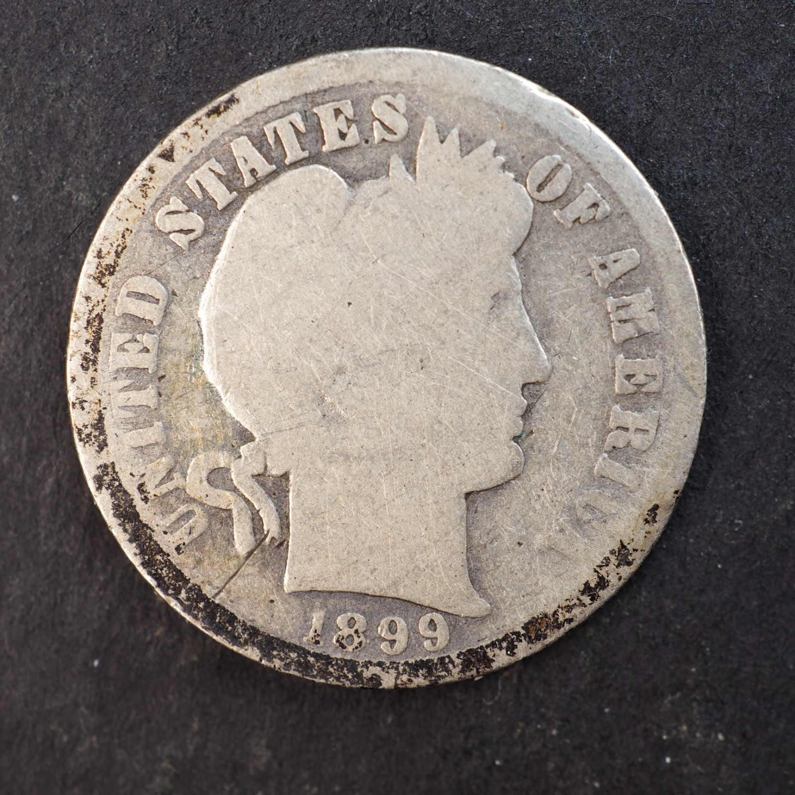 1899 *O* BARBER SILVER DIME ***NICE COIN!*** - FREE SHIPPING! C4396