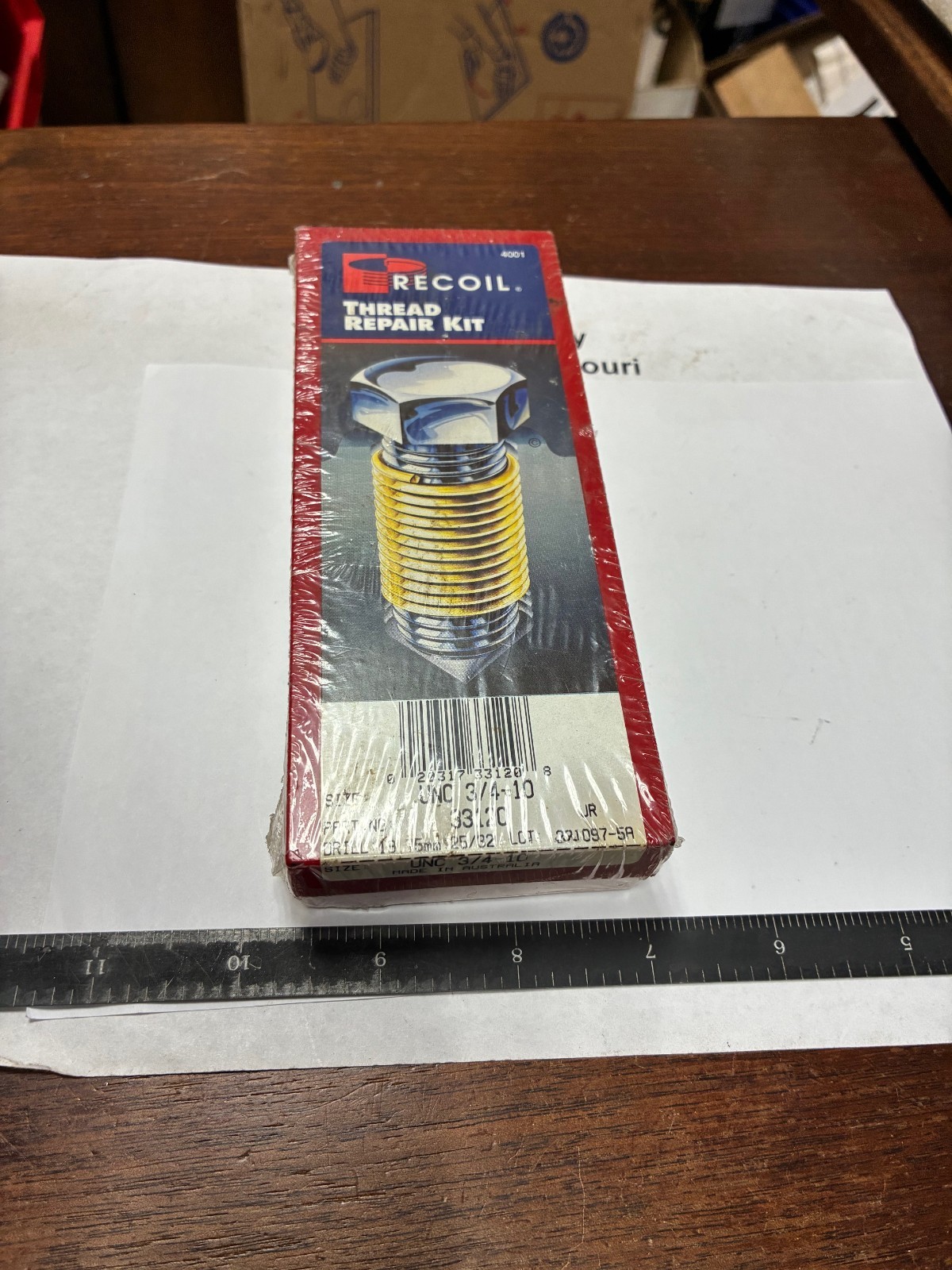 Recoil 33120, (3/4-10 UNC),  Professional Series Thread Repair Kit