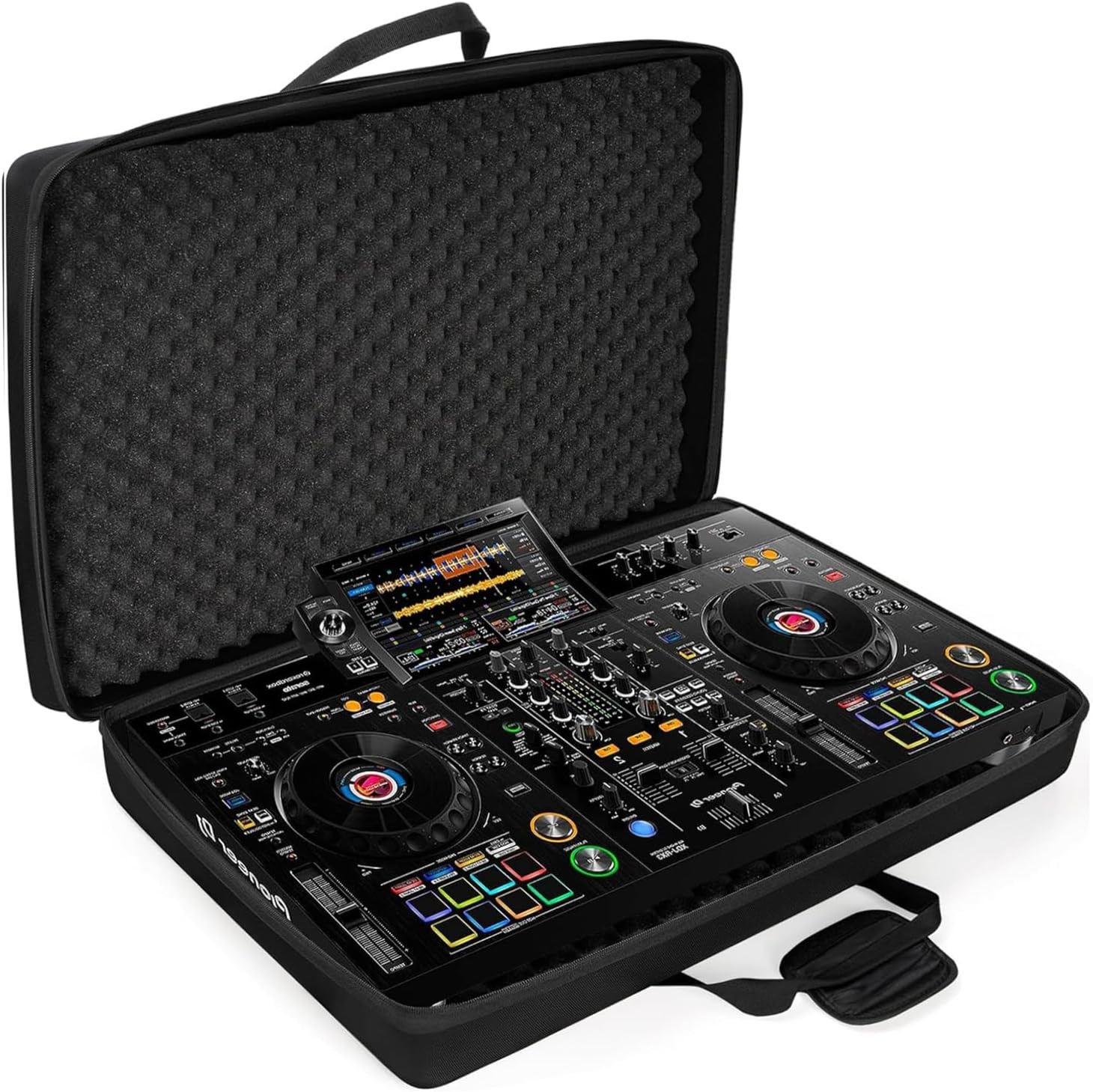 Lightweight Molded EVA Storage Case Fits for Pioneer DDJ RX2 RX3, 29.5 X 19.3 X