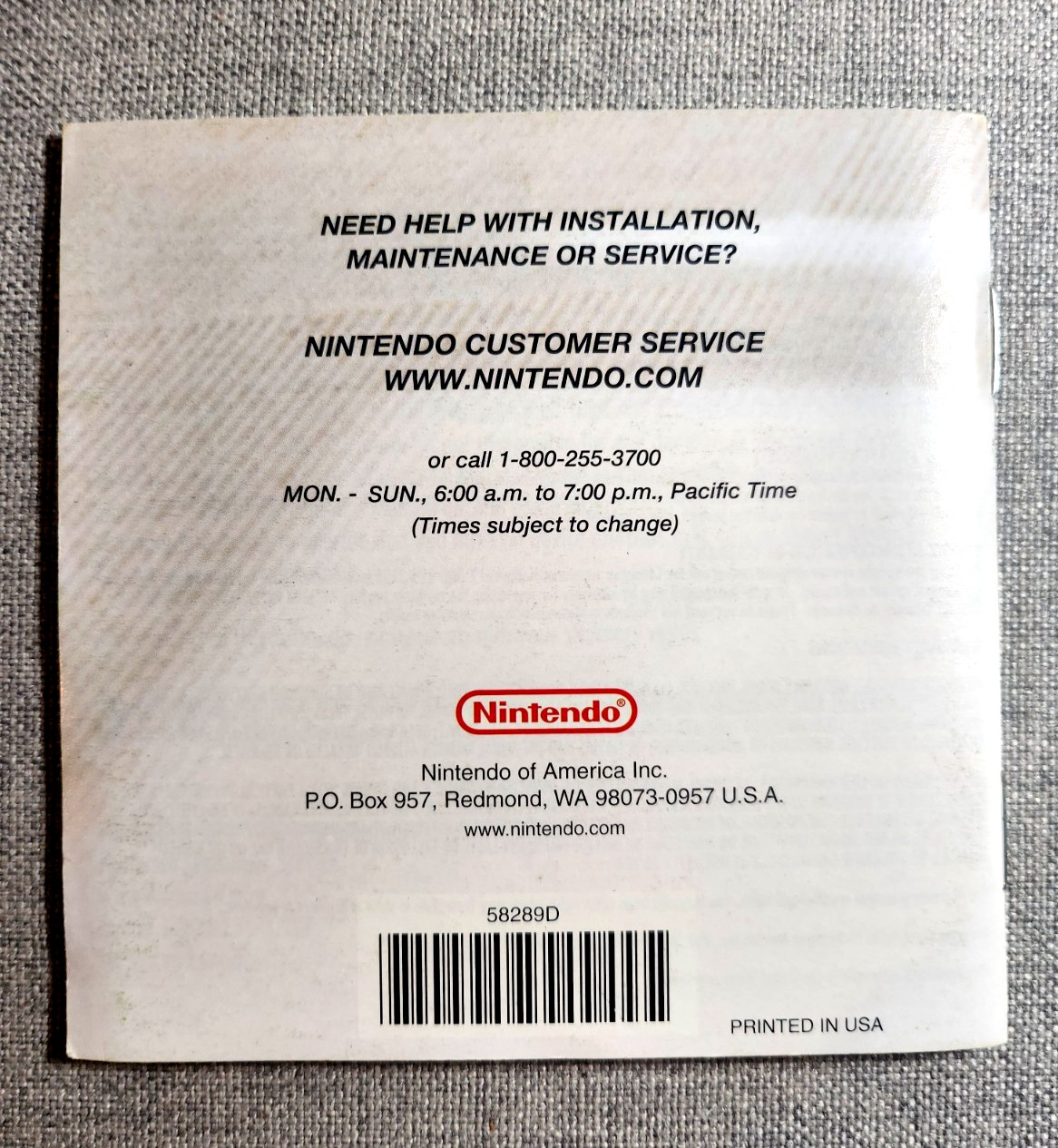 Nintendogs Instruction Manual Only - Nintendo DS