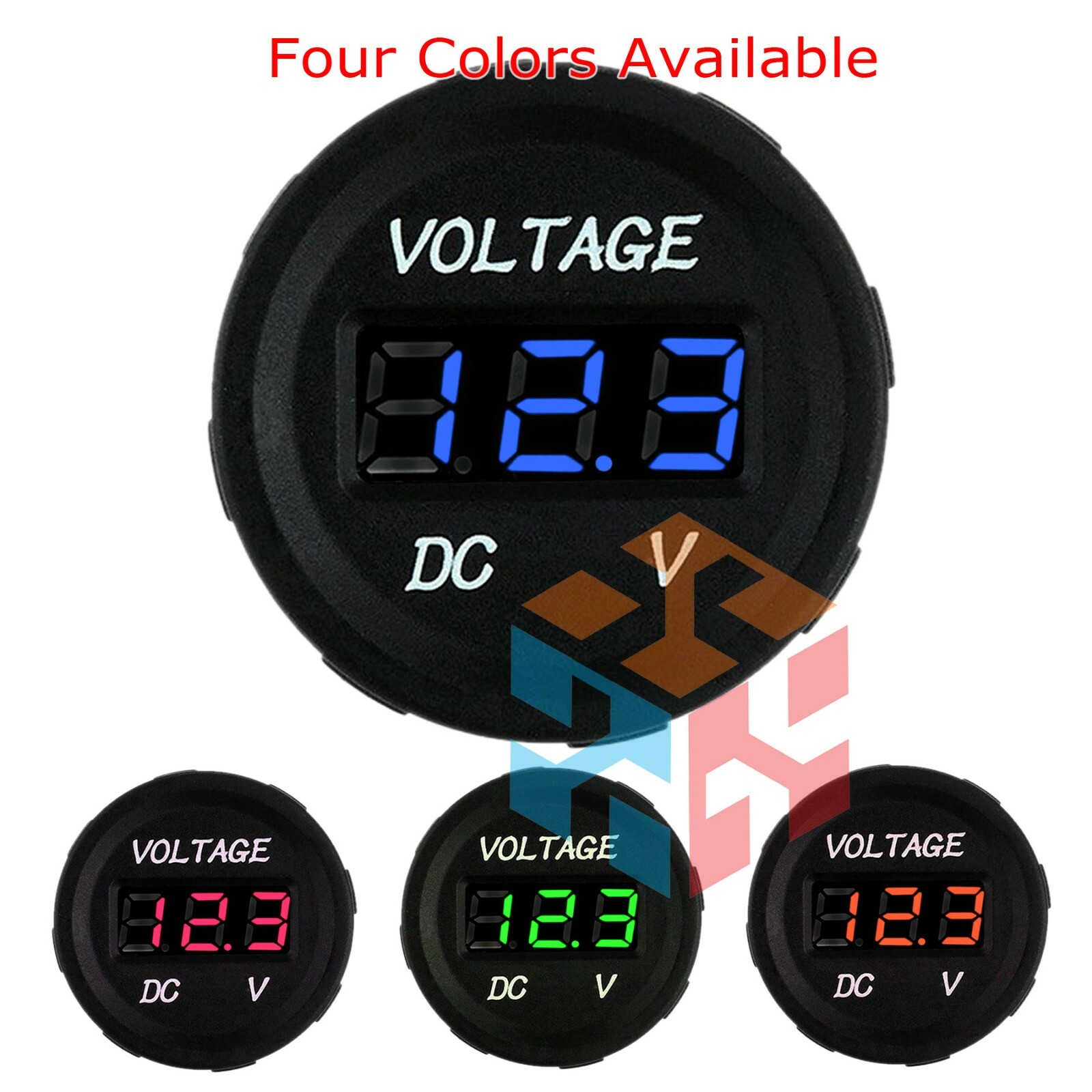 LED Digital Display Voltmeter Car Motorcycle Voltage Volt Gauge Panel Meter 12V