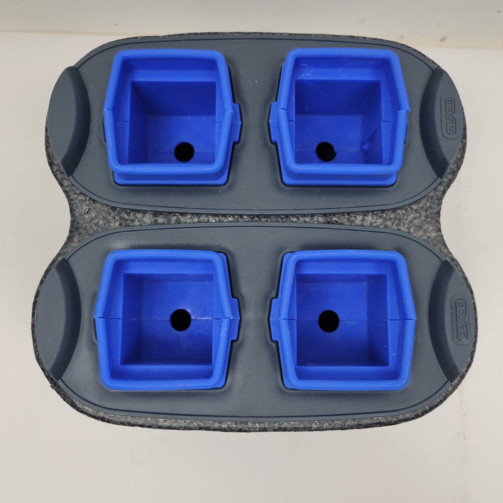 Dexas ice•ology Silicone Clear 4 Cube Ice Maker Tray Crystal Clear