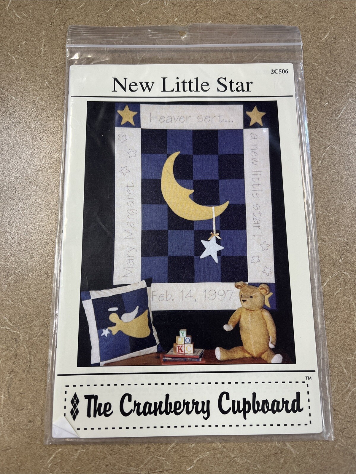 New Little Star Quilt Applique Wallhanging Pattern 2C506