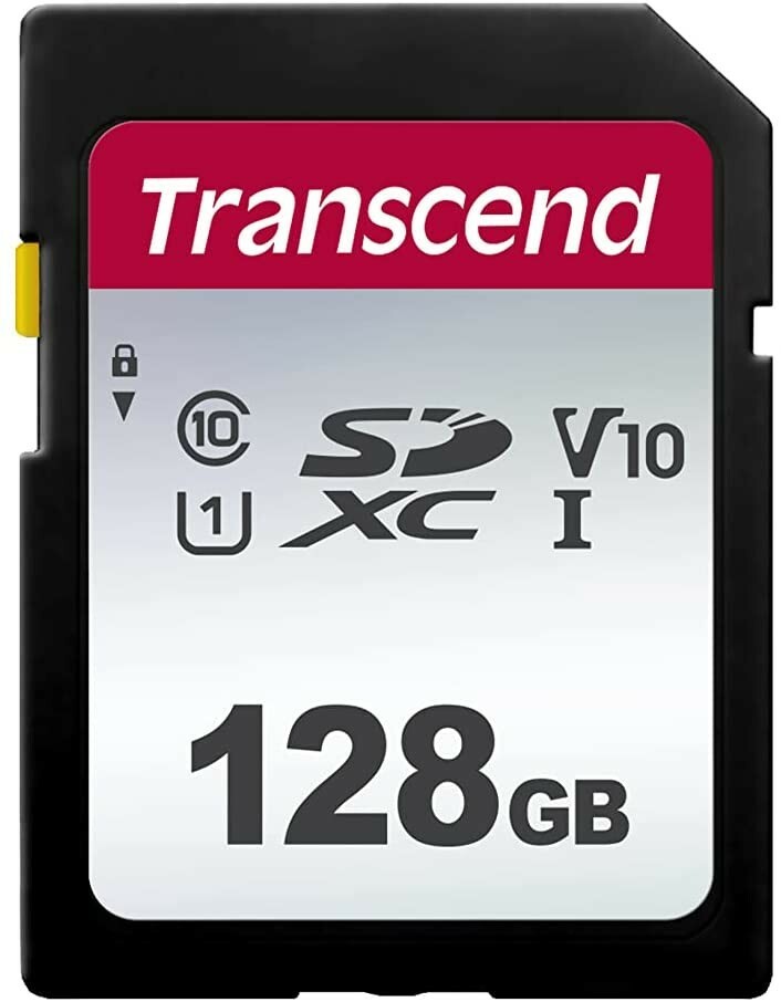 Transcend 128GB SDXC SD Class 10 U1 V10 Memory for Sony Cameras
