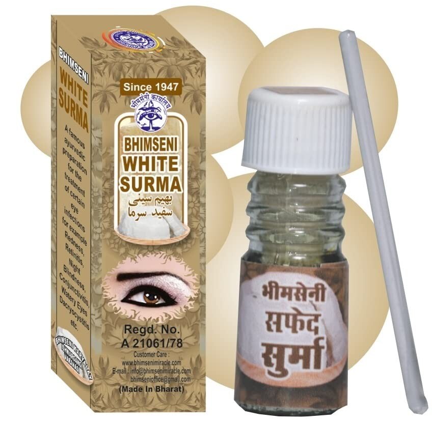 Bhimseni White Surma, White Surma is created with 20 herbs,