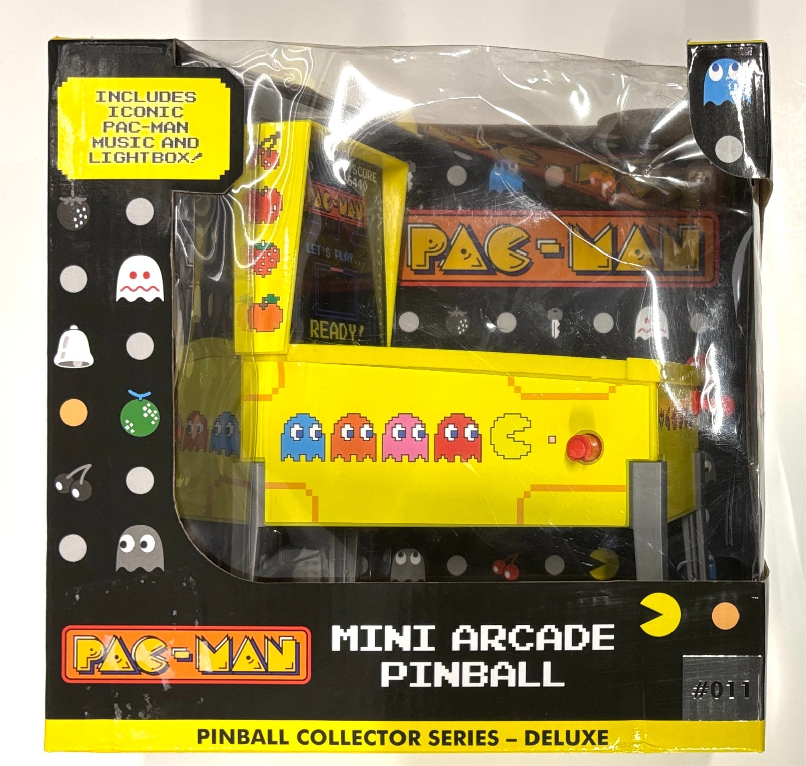 PAC-MAN Mini Arcade Pinball Machine Collector Series Deluxe #11 w/ Lightbox 011