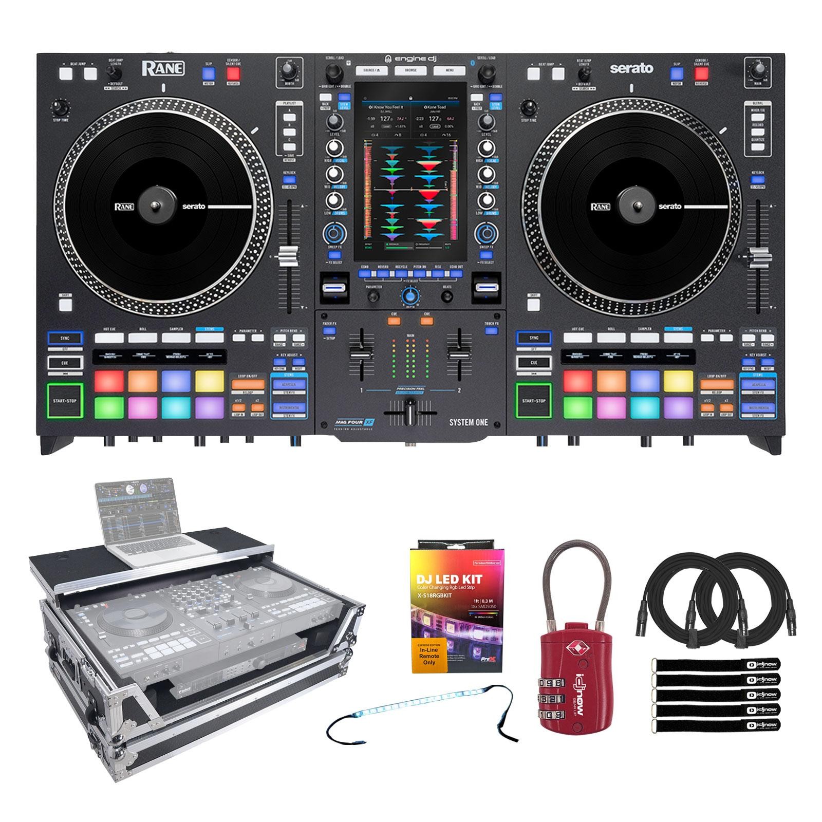 Rane SYSTEM ONE Motorized Platters Stems Standalone DJ System Silver Case