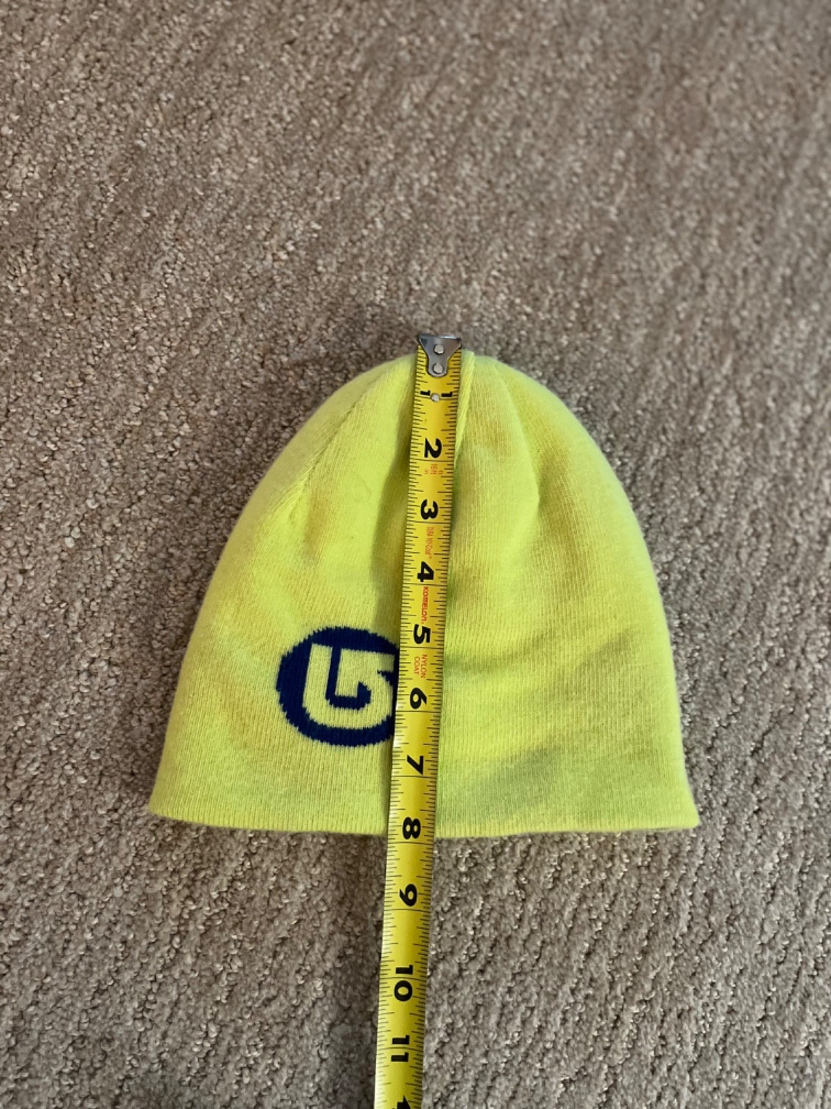 Burton Belle Beanie Reversible Winter Yellow Blue Hat - Polka Dots